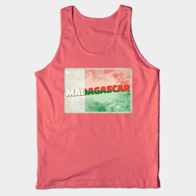 Madagascar Vintage style retro souvenir Tank Top by DesignerPropo